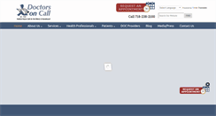 Desktop Screenshot of doctorsoncallnyc.com